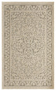 Nourison Tulum 3' x 5' Taupe Olive Outdoor Rug