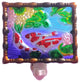 Hand Painted Koi Fish Night Light with Glass Shade