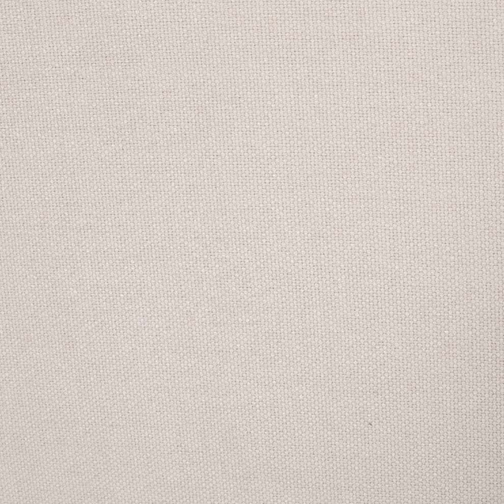 GDF Studio Cumulus Fully Upholstered Fabric Queen Bed Set, Ivory
