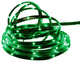 18' LED Indoor/Outdoor Christmas Linear Tape Lighting, Green and Black