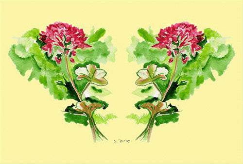 Betsy Drake Geraniums 30 X 50 Inch Comfort Floor Mat