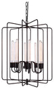 Elegant Lighting Lewis Pendant Lamp, 25"x32", Dark Bronze Finish