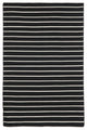 Sorrento Pinstripe Indoor/Outdoor Rug Black 3'6"x5'6'