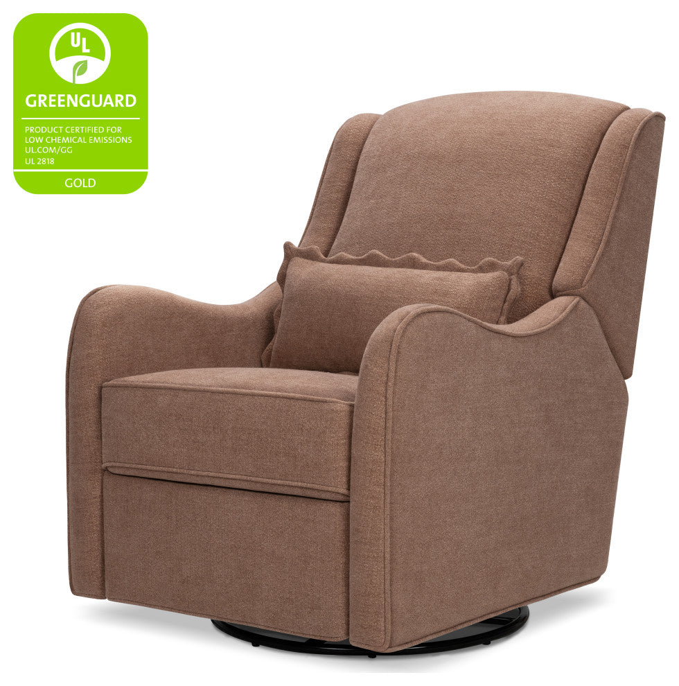Devon Recliner and Swivel Glider, Performance Dusty Rose Eco-Basketweave