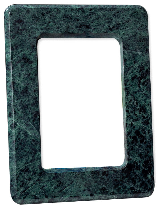 Elegant 6x8 Emerald Green Marble Picture Frame, Perfect for Cherished Memories