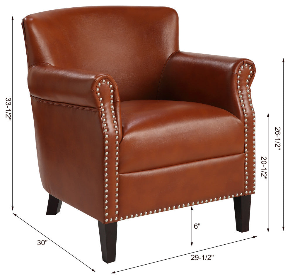 Holly Caramel Club Chair