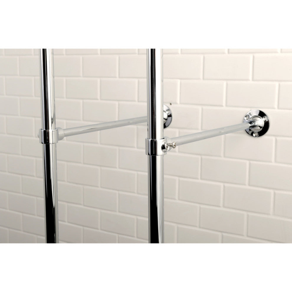 CCK104T1 Freestanding Tub Faucet Package With Supply Line, Polished Chrome