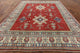 Oriental Red Super Kazak Hand-Knotted Wool Rug, 9'x13'