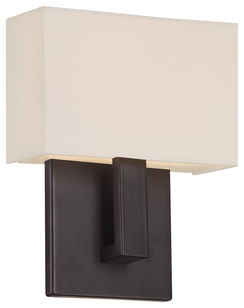 WAC Lighting Manhattan LED Wall Sconce, Brushed Bronze, 7"