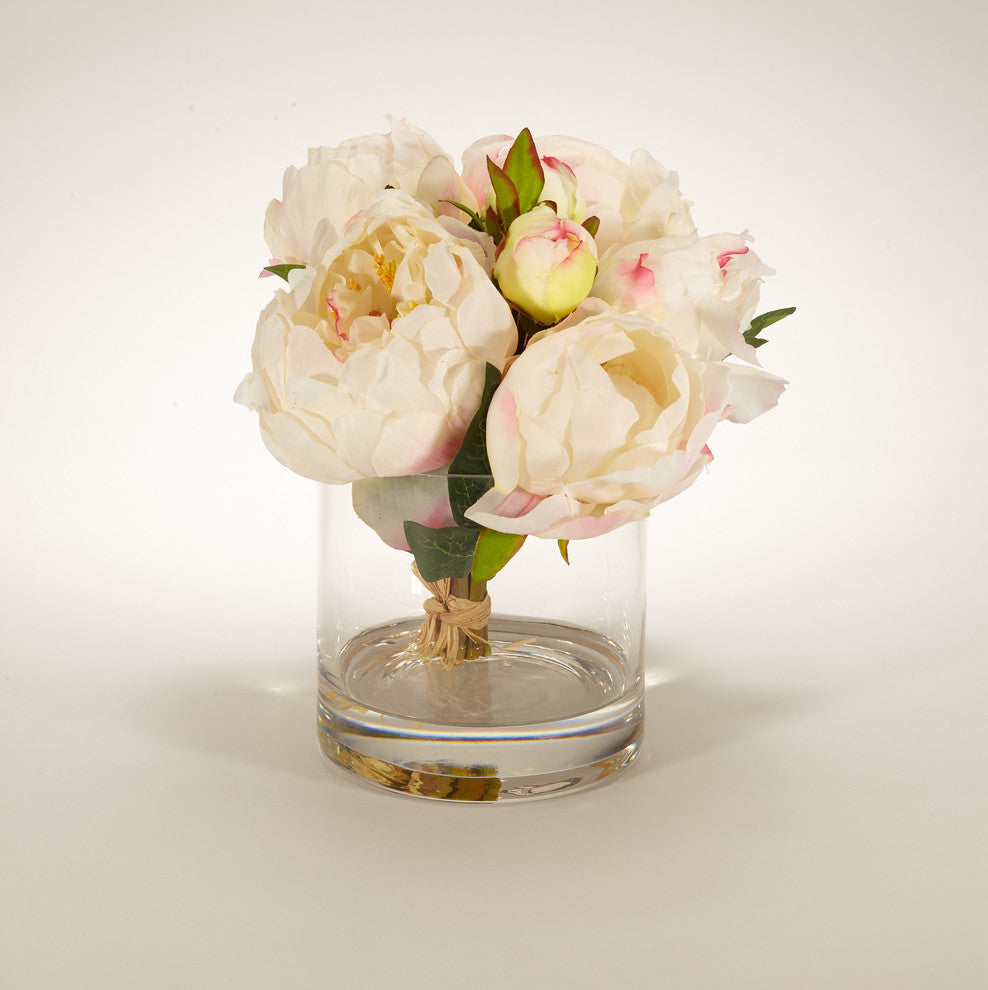 Fresh Cut Faux Peony, Cream