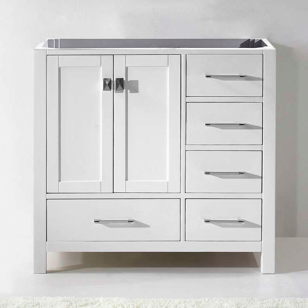 Virtu USA Caroline Avenue 36" Cabinet Only, White