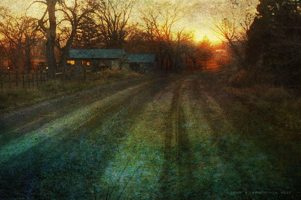 "House Down the Road" Painting Print on Canvas by Chris Vest