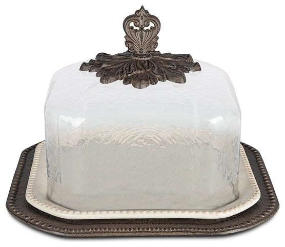 17" Acanthus Pastry Keeper