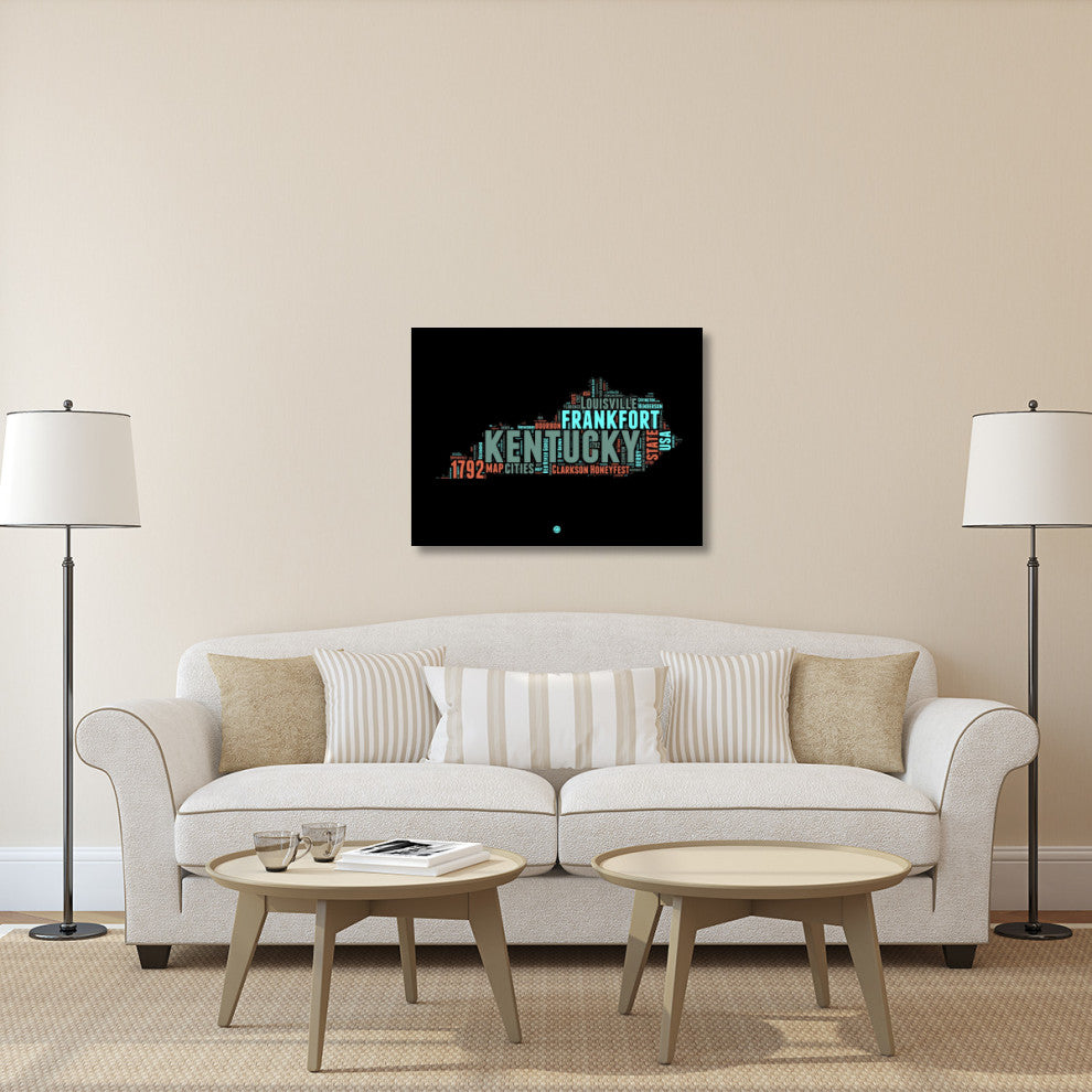"Kentucky Word Cloud 1" Fine Art Print