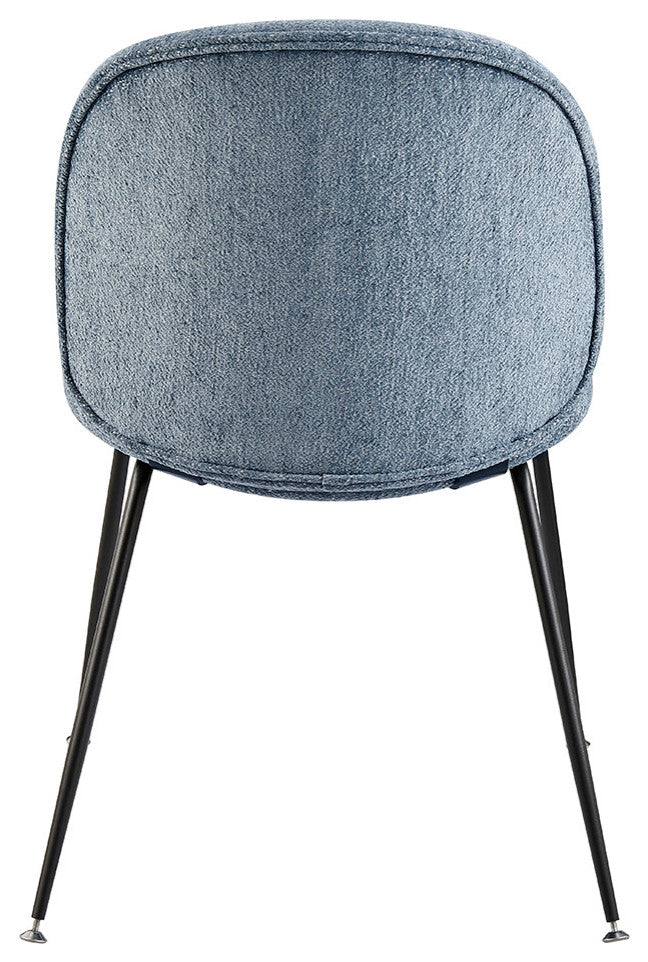 Nisha Fabric Dining Side Chair, Set of 2, Posh Blue Gray