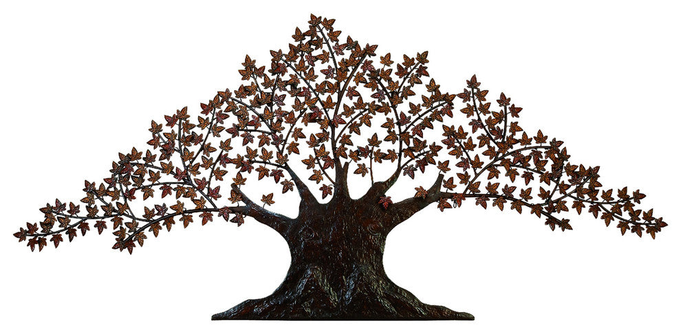 Urban Designs Handcrafted Tree of Life Large Metal Wall Art Decor, 7 Feet
