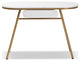 Modern Contemporary Gold Finished Metal Console Table With Faux Marble Tabletop