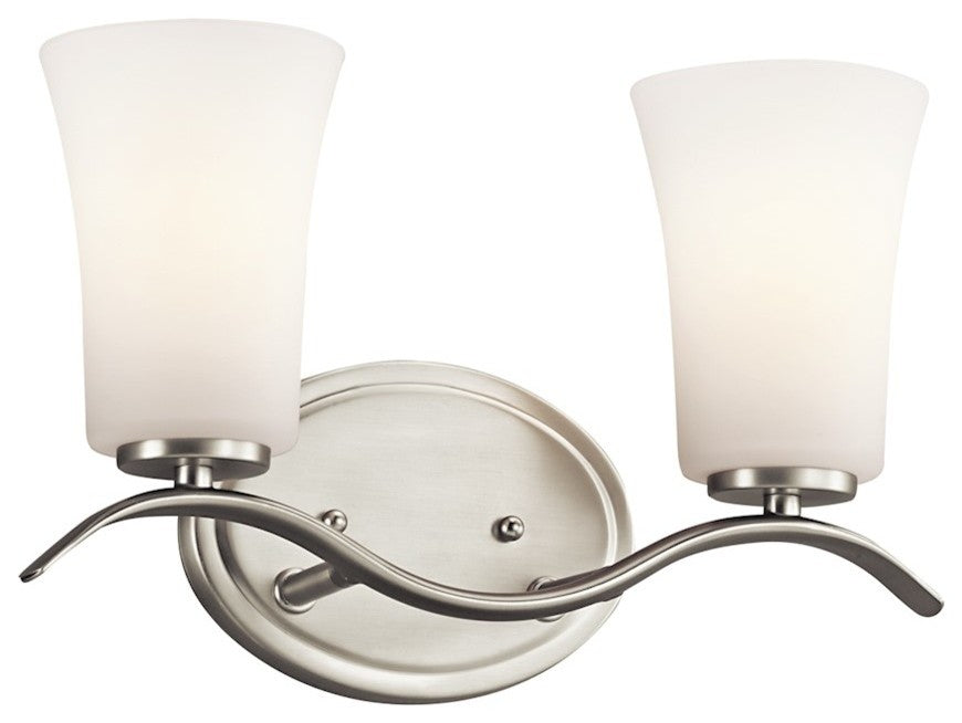 Bath 2-Light, Brushed Nickel, Standard