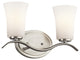 Bath 2-Light, Brushed Nickel, Standard