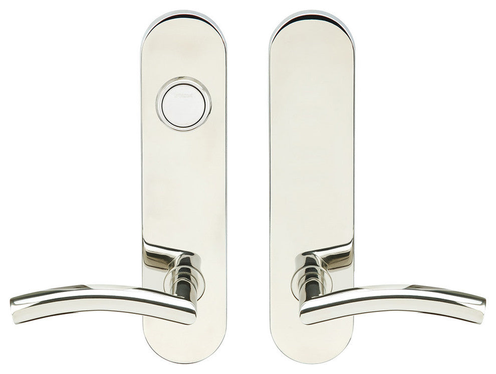 Brussels Lever, Tubular Dummy Entry, Dummy Cylinder, Polished Stainless Steel