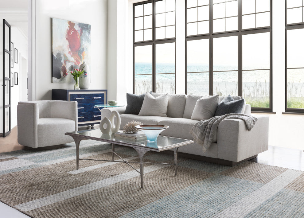 Porto Silver Rectangular Cocktail Table