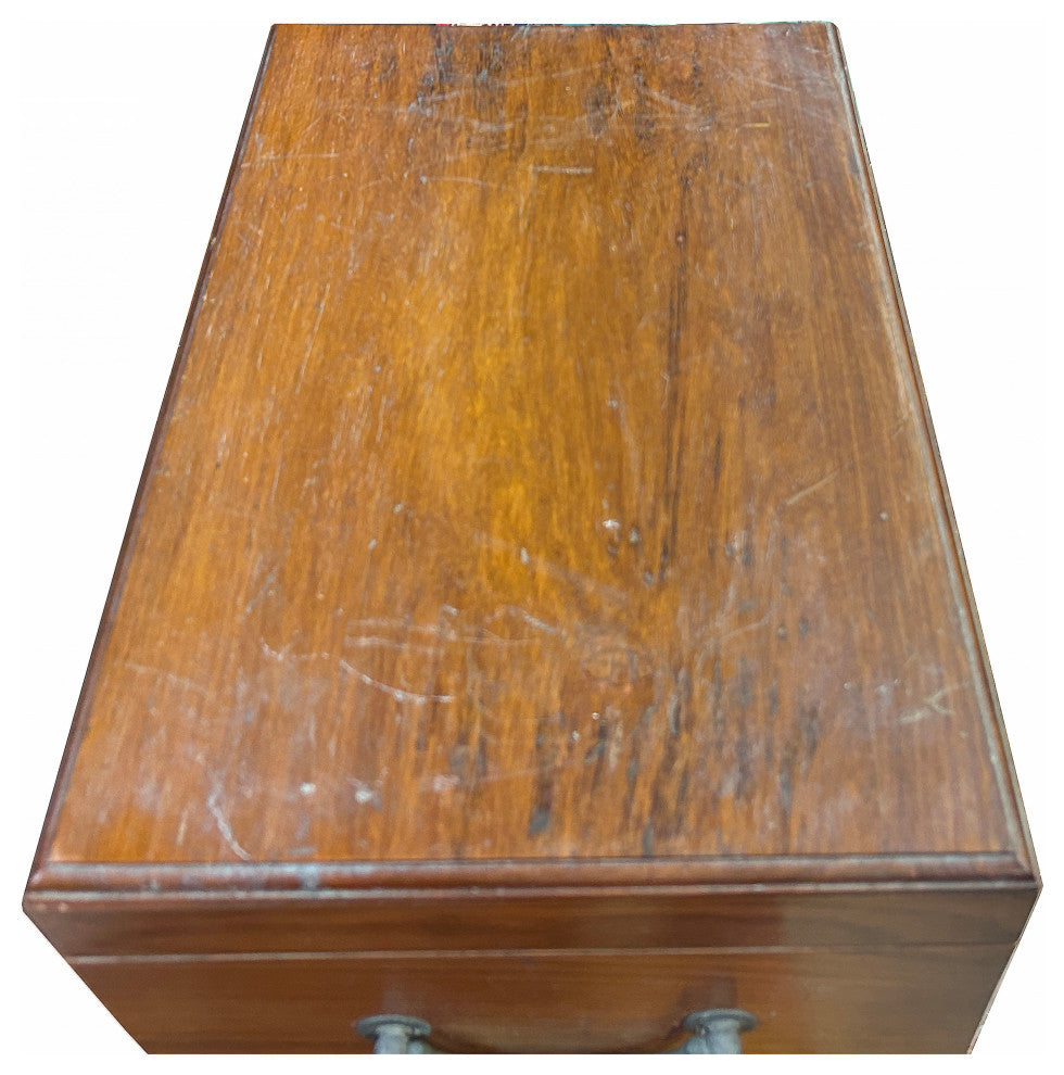 Natural Wood Handmade Rectangular Tall Storage Trunk Chest Box