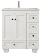 Eviva Happy 28" White, Quartz Top