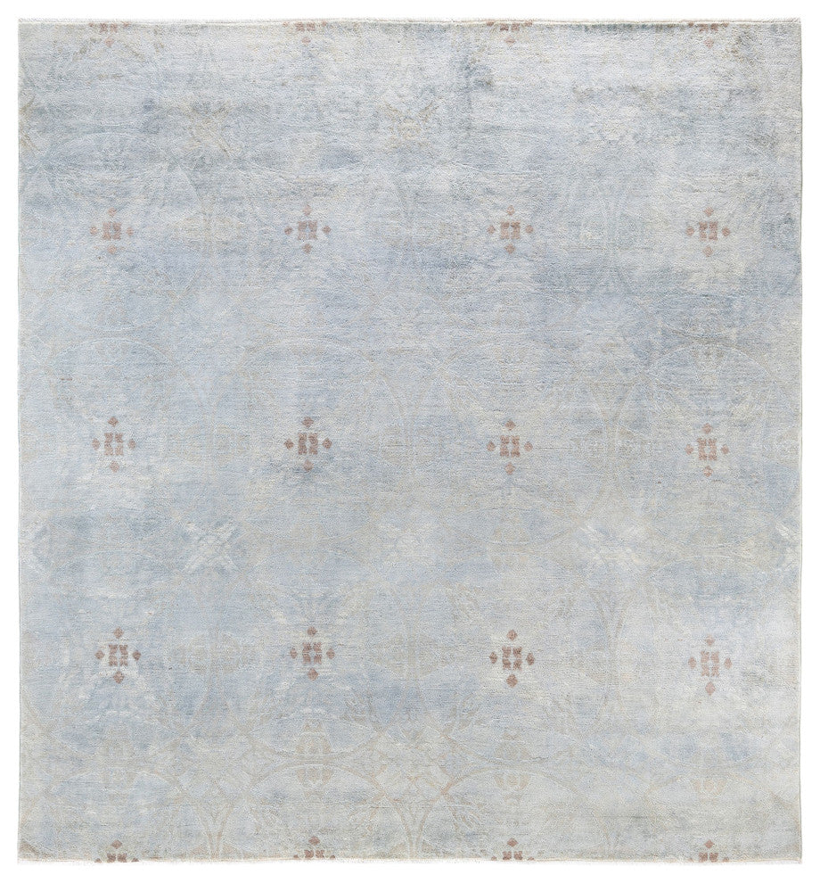 Overdyed One-of-a-Kind Hand-Knotted Area Rug Gray, 8' 0" x 8' 6"