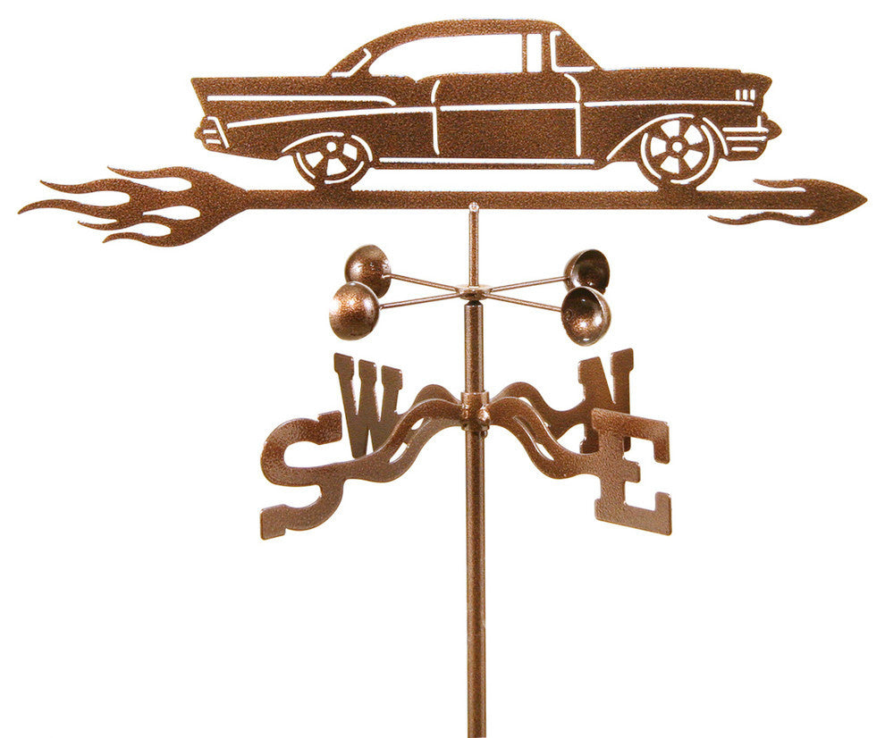 1957 Chevy Car Weathervane With Roof Mount