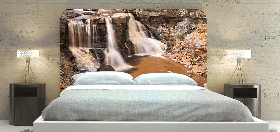 "Waterfalls In Autumn" Headboard