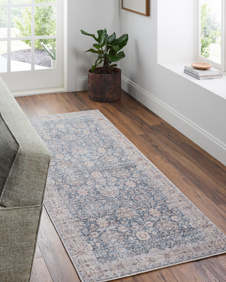 Livabliss Mary VVMR-2300 Black Machine Woven Rug, 6'6"x9'