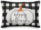 Happy Haunting Buffalo Check Throw Pillow