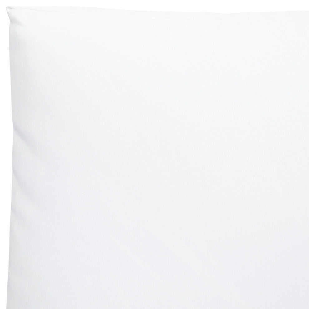 Emma Outdoor Acacia Wood Club Chairs With Cushions, Set of 2, White