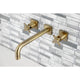 KS6023DX Wall Mount Tub Faucet, Antique Brass