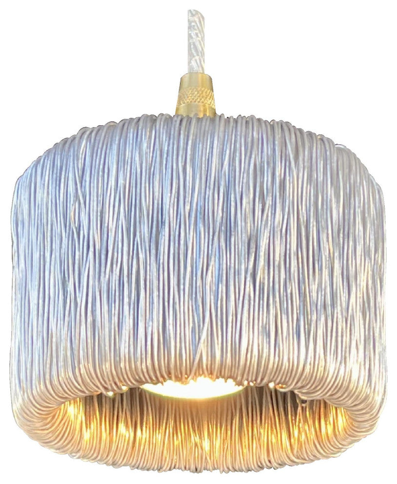 Tesla Wire Coil Shade Mini Pendant 1