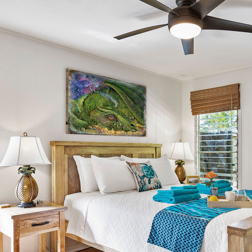 Never Tickle A Sleeping Dragon Wall and Table Top Wooden Decor, 18x12