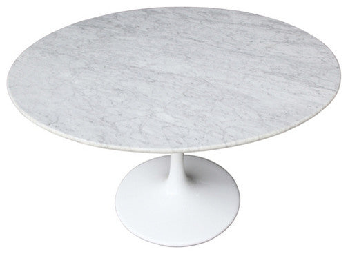 Marble Tulip Dining Table, 32"
