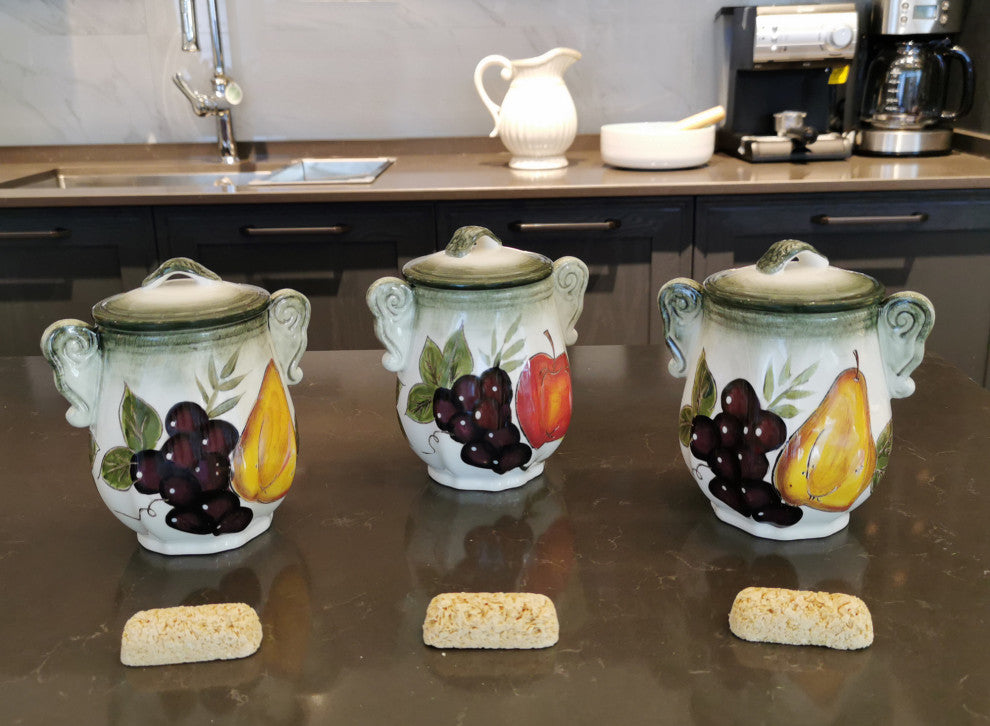 Regina Set of 3 Jar Set in Stand By Lorren Home Trends