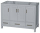 Wyndham Collection Sheffield Single Bathroom Vanity, Gray, 48"