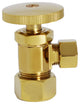 Faucet Kit - 5/8" Od X 3/8" Od X 20" Bullnose In Oil Rubbed Bronze, Polished Brass