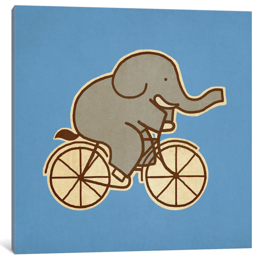 "Elephant Cycle #2" by Terry Fan, 26x26x1.5