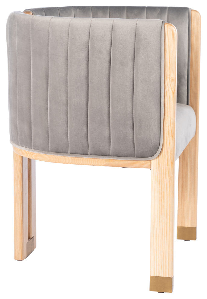 Monaco Wood Dining Chair, Gray