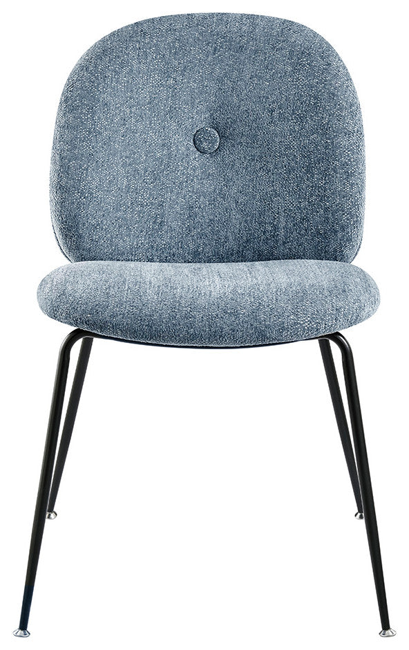 Nisha Fabric Dining Side Chair, Set of 2, Posh Blue Gray
