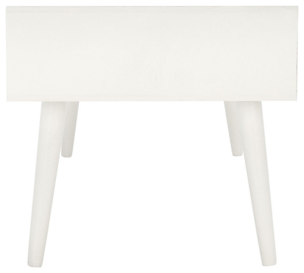 Safavieh Mozart Mid Century Coffee Table, Distressed White