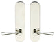Breeze Lever, Tubular Privacy, Polished Stainless Steel, 2-3/4" Backset