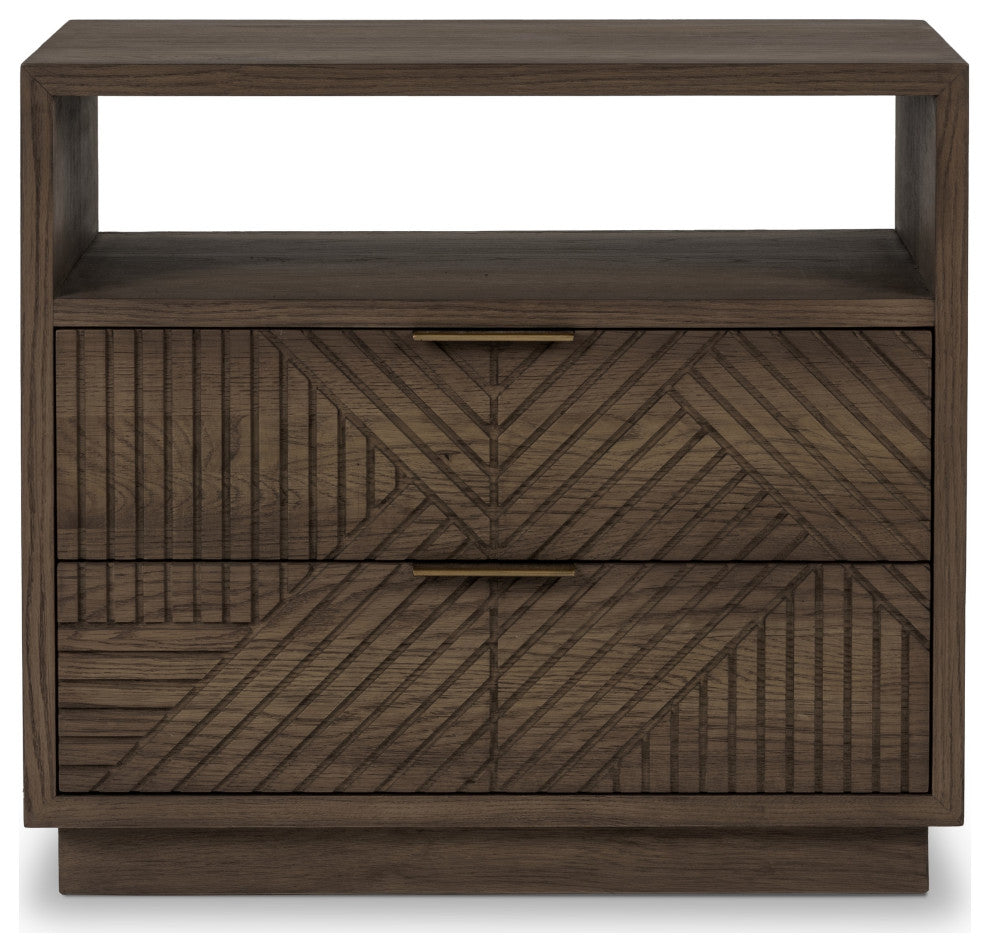 Santa Clara 2-Drawer Wood Night Stand