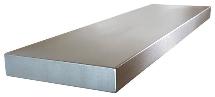 Stainless Steel Floating Shelves- Seamless, 36"