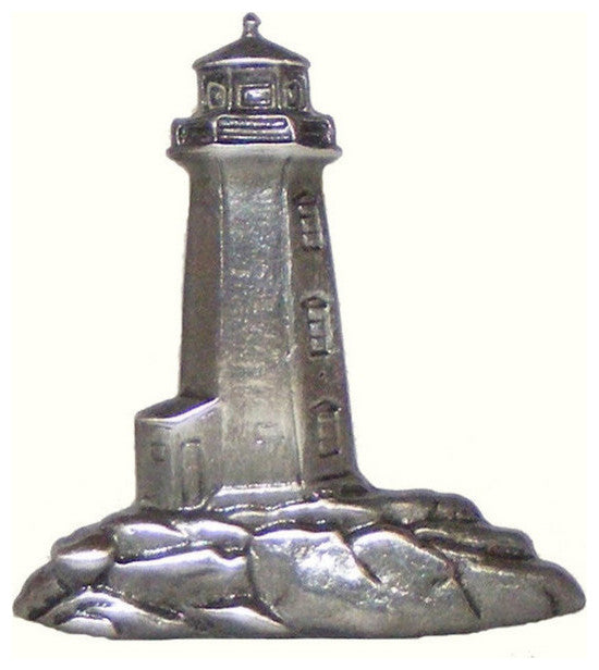 Stand-Alone Lighthouse Cabinet Knob, Nickel