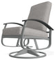 Belle Isle Cushion Outdoor Swivel Rocker, Rain Graystone/Graphite