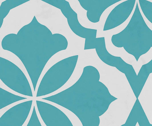 30x60" Ceylon, Geometric Print Beach Towel, Turquoise